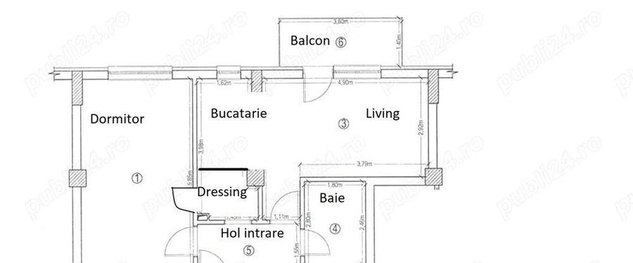 Apartament 2 camere 52 mp cu garaj, zona Vivo, Floresti - 7