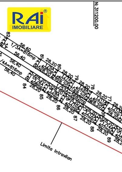 Terenuri cu deschidere 20m la Centura in suprafata  de 5950 mp si 6481 mp - 10