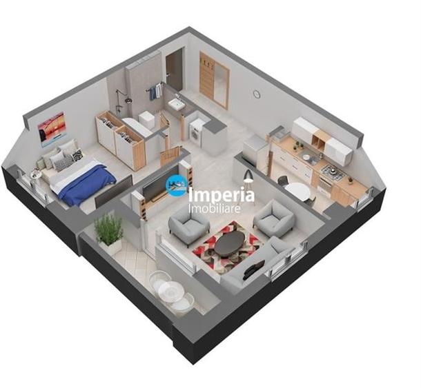 Apartament 2 cam de vanzare,57 mp,Dacia - 8