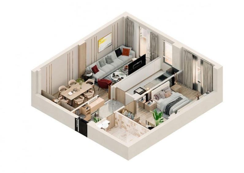 Proiect NOU - Apartamente de vanzare - Valea Lupului Bloc 4 etaje cu lift - 9