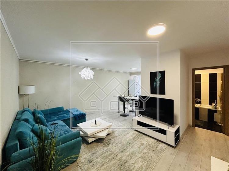 Apartament de vanzare in Sibiu -58 mp- mobilat modern- zona linistita - 1