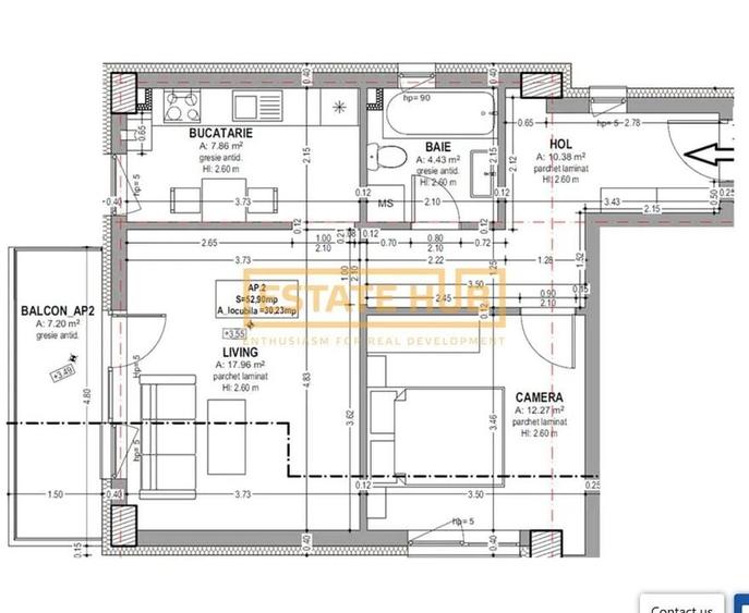 Apartament 2 camere + parcare | str Burebista | 0% comision - 6