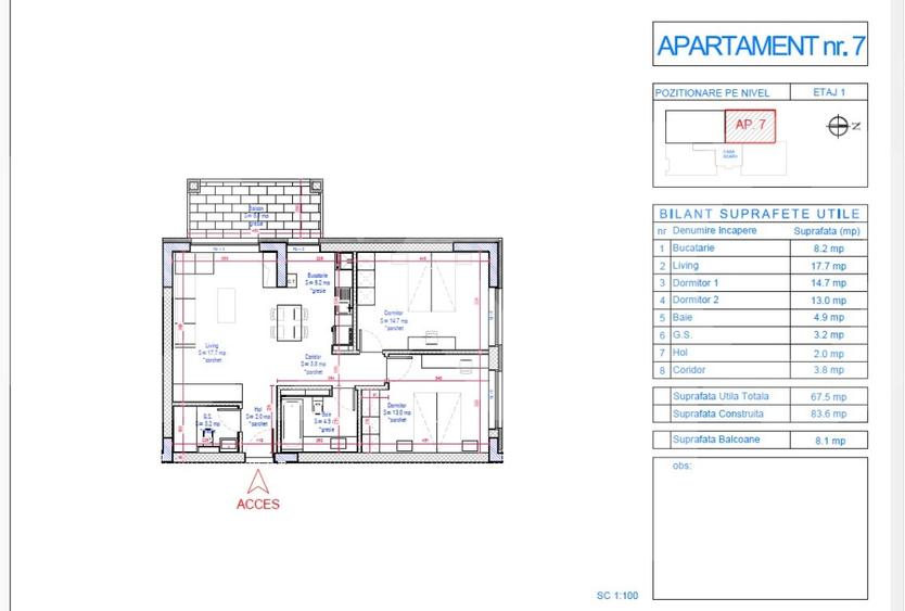 Apartament de vanzare 3 camere -imobil nou- zona Calarasi- Sf Stefan - 12