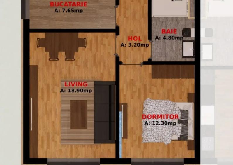 Garsoniere si Apartamente doua camere. Direct Dezvoltator. Tva Inclus! - 7