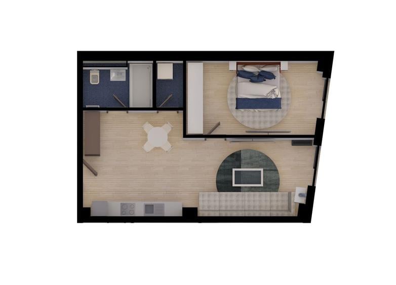 Apartament cu 2 camere semidecomandat în Circumvalațiunii