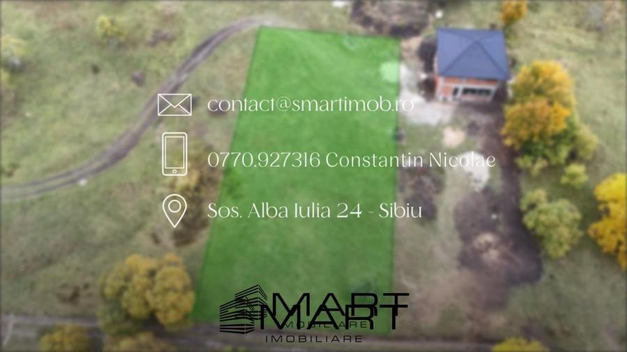 Teren intravilan 1250mp  cu PUZ in Cisnădioara - 6