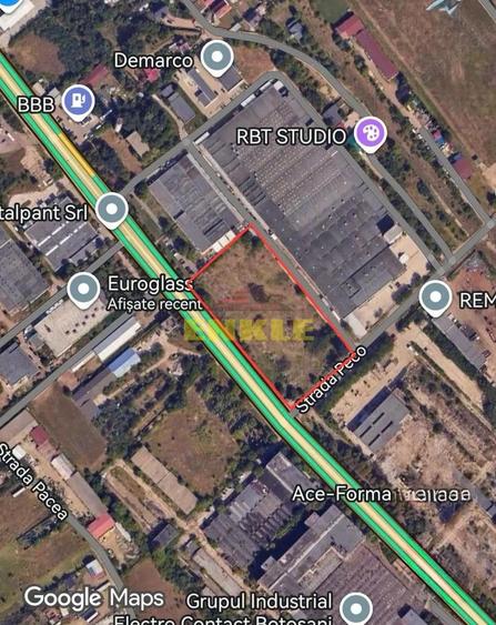 Vand teren intravilan 13629 mp deschidere 150 ml la Calea Nationala - 2