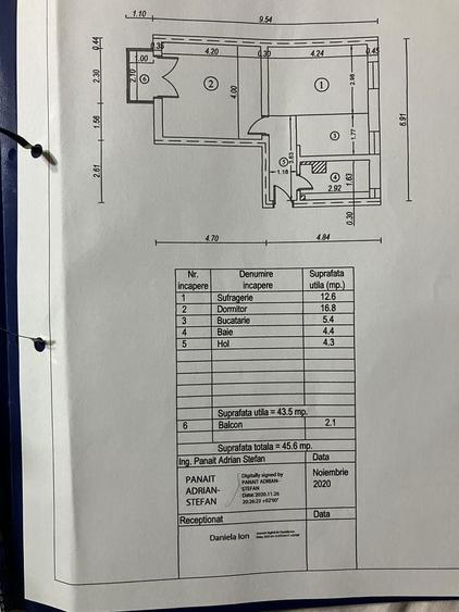 apartament doua camere complet mobilat , centrala si aer conditionat - 2