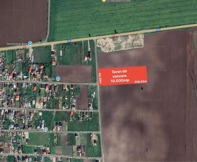 Teren 10.000 intravilan industrial , Branesti - 1