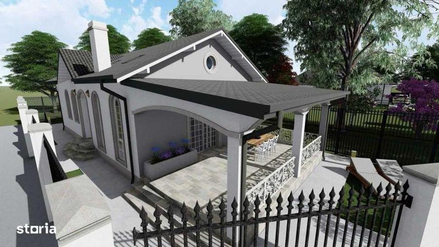 Vand 2 loturi teren de casa cu proiect zona loc Crevedia - 4