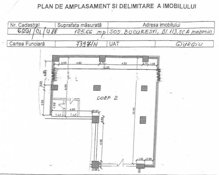 Spațiu comercial, de 126 mp, în Central