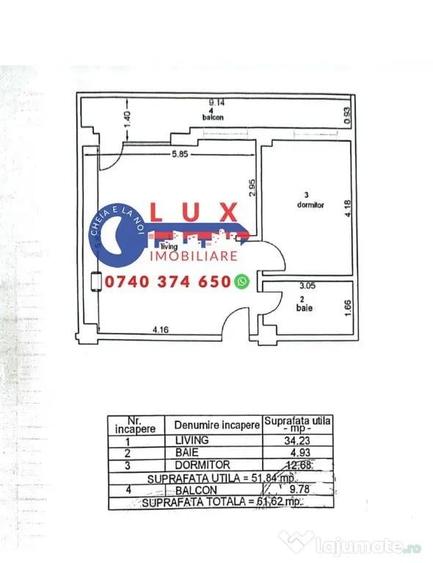 ID 2909 Apartament 2 camere RENOVAT - Strada Mircea Voda - 3