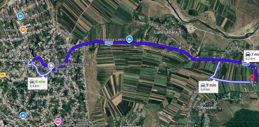 Teren intravilan 4500 mp langa Suceava (Bosanci/Udesti) investitie / constructie - 2
