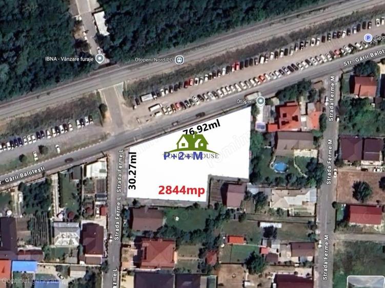 Otopeni intravilan 2.844 mp, col? stradal, deschidere dubla - C.U. - 12