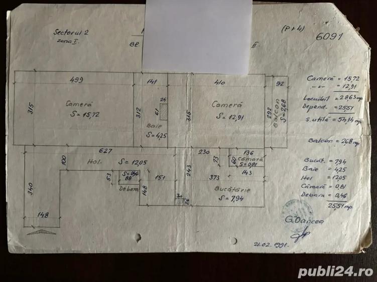 Apartament 2 camere, bloc LC, Mazepa 2 - 1