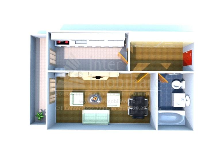 Apartament 1CD  Galata  - in oras -  COD  157966 - 6