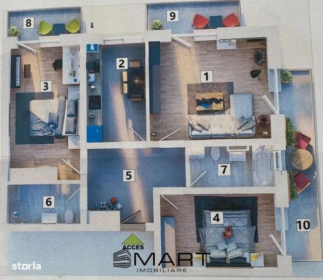 Apartament 3 camere Subcetate City Sanpetru - 6