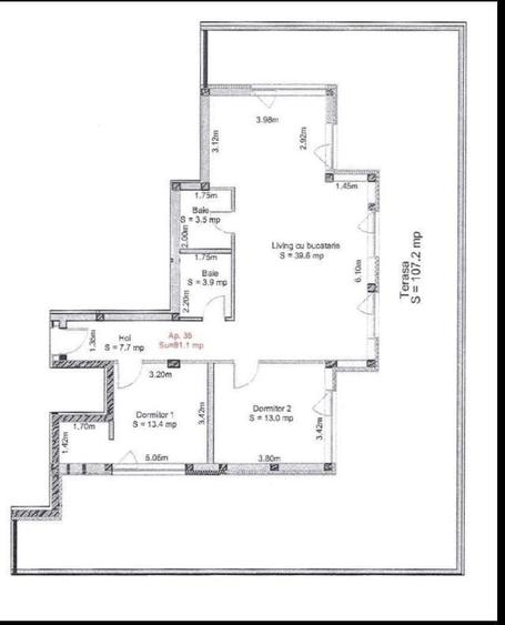 Penthouse terasa 107mp, Sibiu, Turnisor - 5