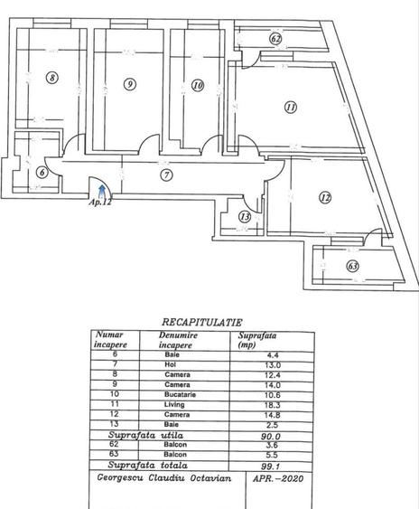 PROPRIETAR Apartament 4 camere Bloc Nou 2020 Etaj 2 - Mihai Bravu Metr - 5