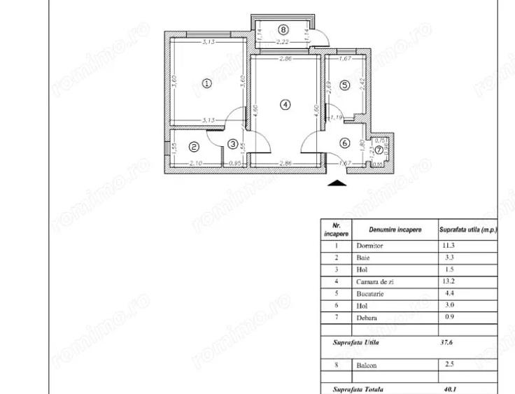 Apartament 2 camere semidecomandate, parter, Str. Gh. Petra?cu Apartament 2 camere semidecomandate, parter, Str. Gh. Petra?cu