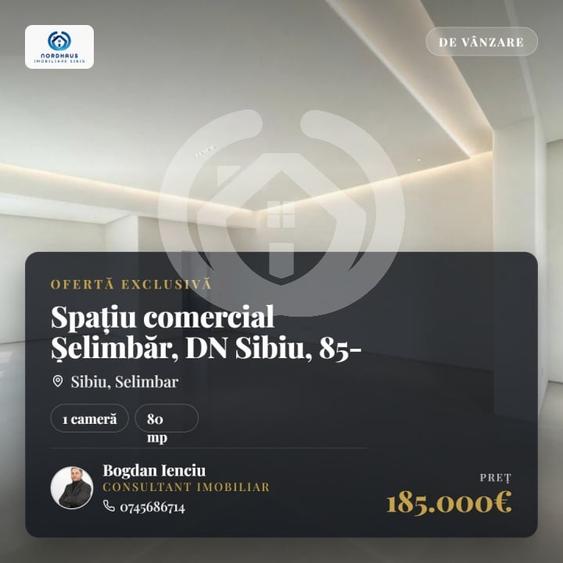 Spațiu comercial, de 80 mp, în Șelimbăr