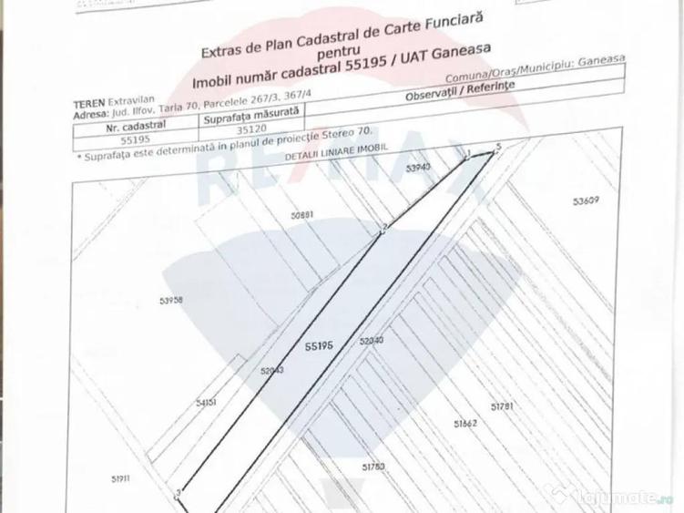 Teren de vanzare Ganeasa Ilfov | 500 m de DN | Reziden?... - 2