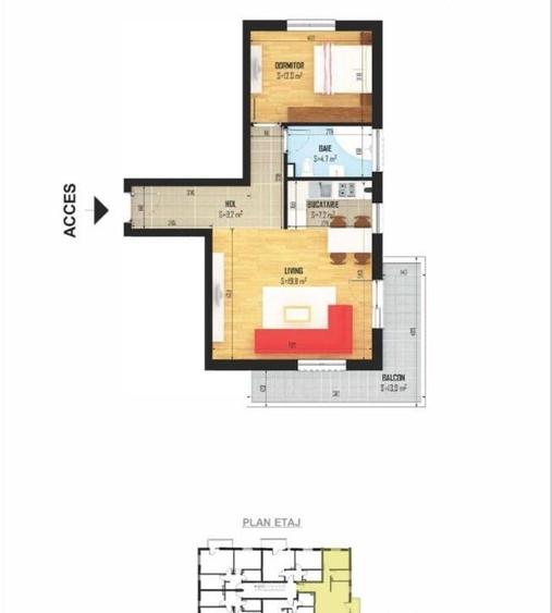 Apartament 2 camere, gata de mutat, str.Diamantului,Bragadiru - 1