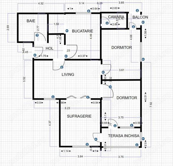 Apartament Spa?ios in Zona Centrala, Turda - 5