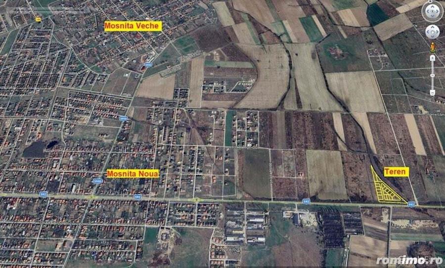 1839mp - Teren de vanzare Mosnita, cu utilitati - 55euro/mp+TVA - 1