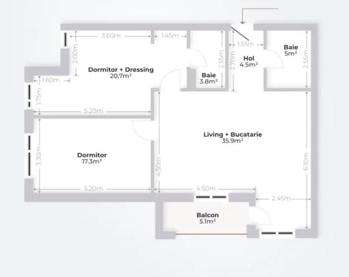 Apartament 3 camere | MTM Lake Pipera | Cesiune - 8