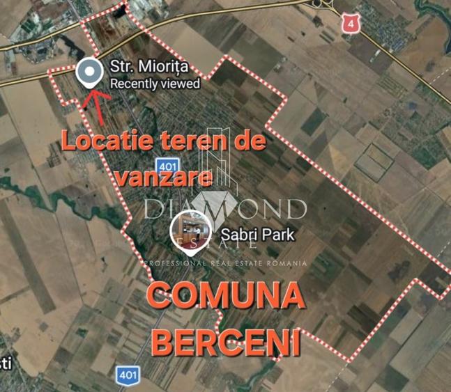 Comuna Berceni - Strada Miorita 0% Comision! Teren intravilan 430mp - 2