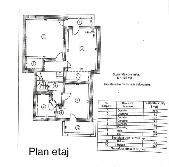 Casa/ Vila cu curte generoasa, mobilata si utilata complet 188 mp - 5