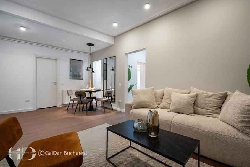 Apartament cu 3 camere, mobilat în Cișmigiu