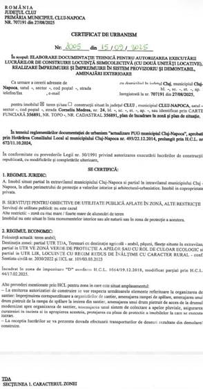 Teren Construcții intravilan de 771 mp, în Iris