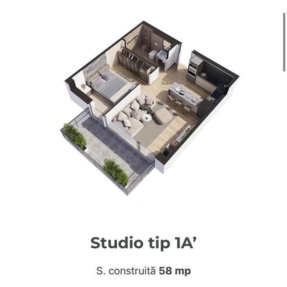 Oportunitate de investitie / Locuinta moderna | Studio spatios in Cloud9 Evoluti - 1