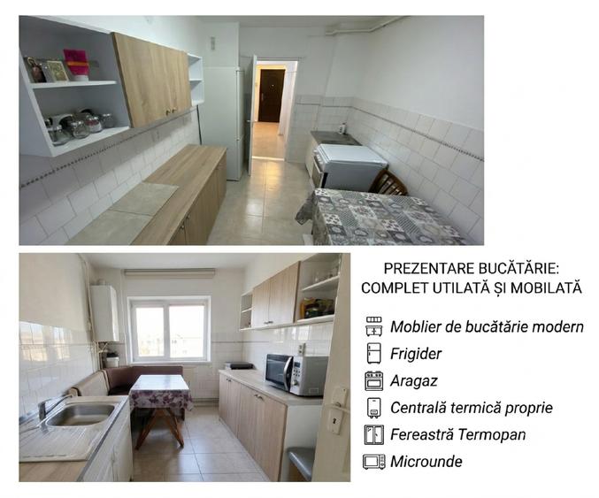 Apartament cu 2 camere decomandat în Florilor
