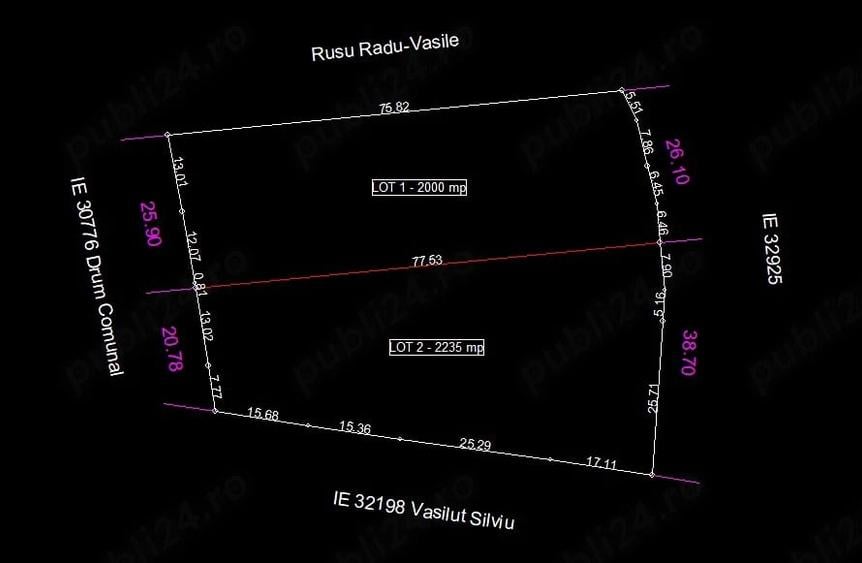 Teren de 4235 mp, în Central