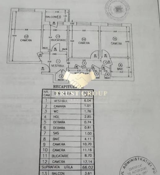 Apartament cu 3 camere decomandat în Drumul Taberei