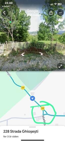 Teren vedere panoramica la munte in Comarnic/Ghiosesti - 3