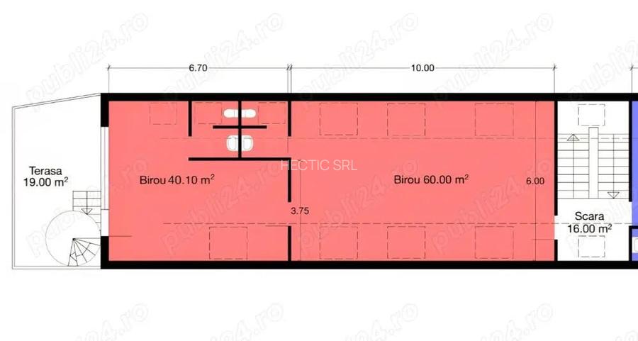Spatiu birou de inchiriat- zona centrala (Universitate)