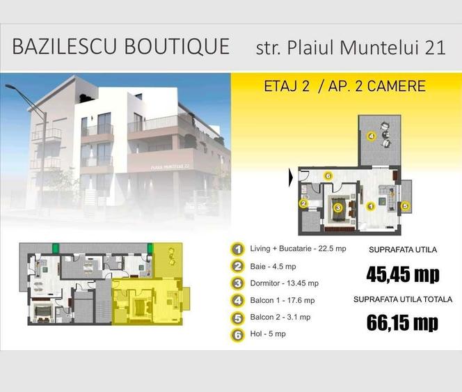 apartament 2 camere , apartamente in zona Bucurestii Noi - 1