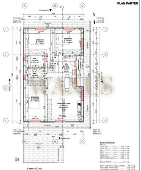 Casa pe un nivel - SU 100mp I ST 500mp I 4 camere - Popesti - 1