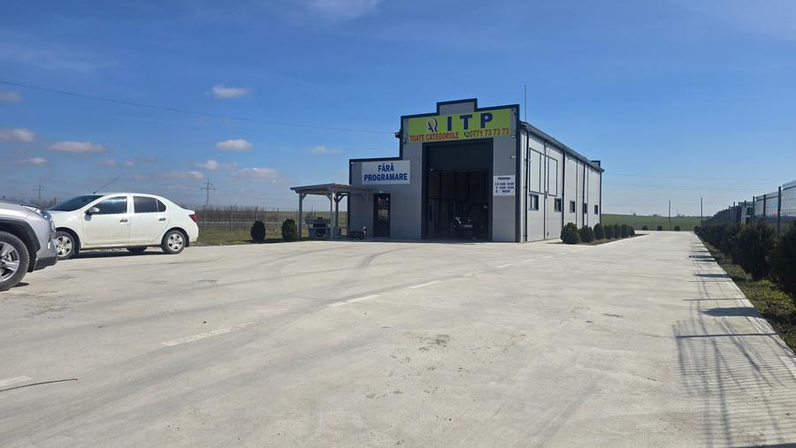 Stație ITP modernă de închiriat – DN București–Giurgiu | teren 2.200 mp | trafic - 7