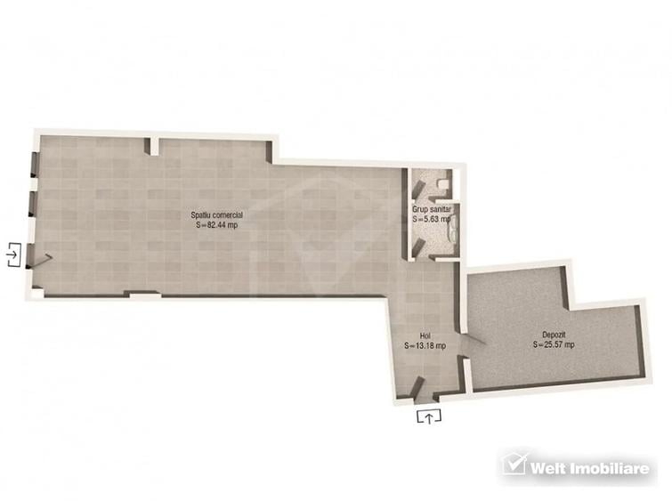 Spatiu comercial 240 mp, H=5,2m, zona Parcul Central - 4