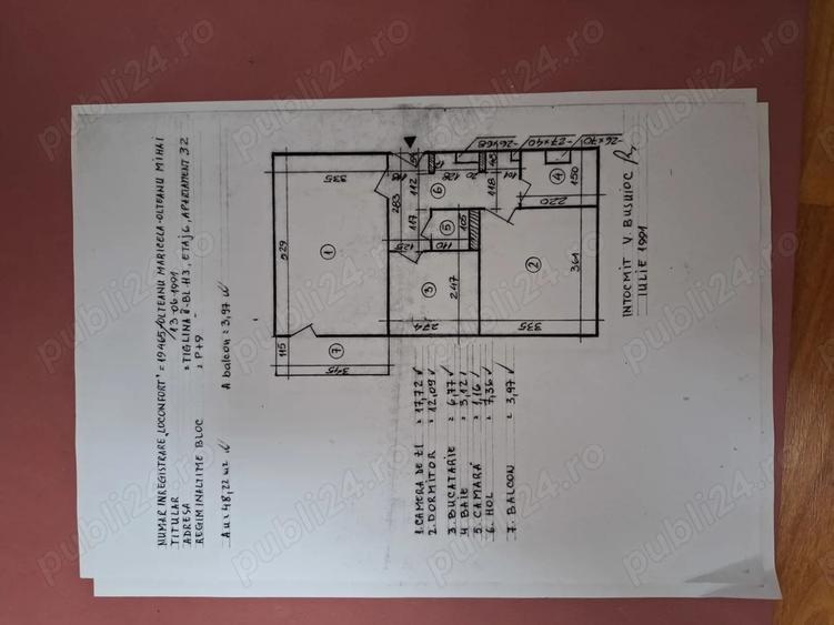 Persoana fizica vand 2 apartamente de 2 camere, alaturate ,Tiglina 2 - 3