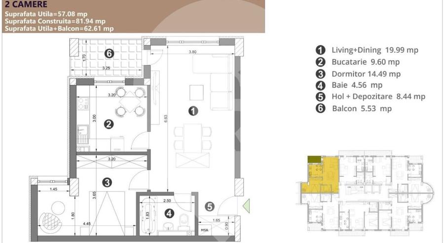 Apartament 2 camere | Ansamblu rezidential modern | Predare 2026 - 2