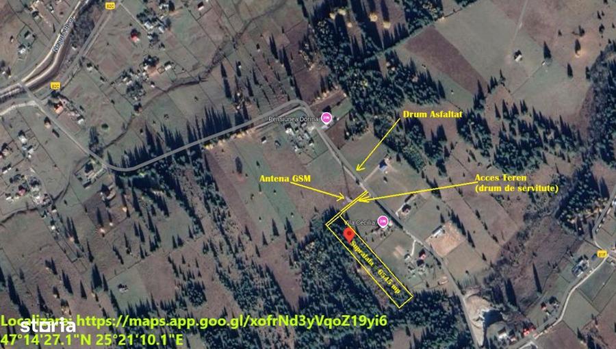 Neagra Sarului - Saru Dornei, Teren S = 6450 mp; 13 km de Vatra Dornei - 17