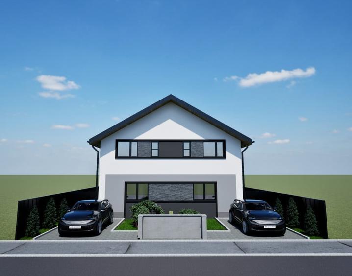 Duplex, 94mp utili, 360mp teren, 4 camere, curent trifazic-Giarmata-vii - 17