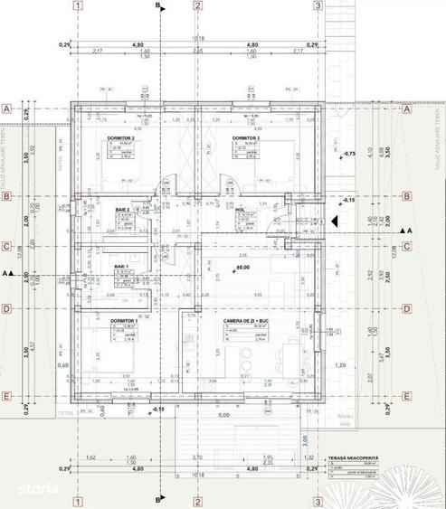 Casa individuala NZEB 4 CAM 142.64 mp teren 514 mp Chinteni - 3