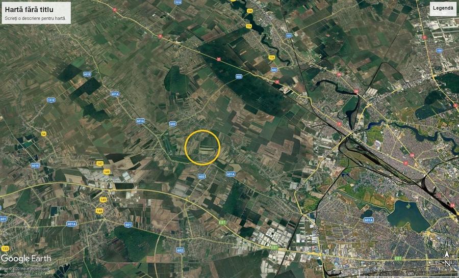 Teren agricol extravilan de 62500 mp, în Nord